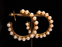 Load image into Gallery viewer, EARRINGS . PEARL CREOLLA
