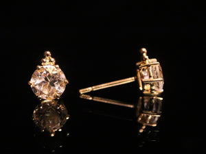 EARRINGS . WHITE TOPAZ BOLITA