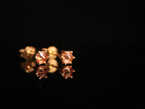 EARRINGS . INVERVTED TOPAZ