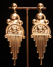Load image into Gallery viewer, EARRINGS . HALF-ROUND STAMPED
