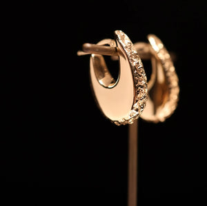 EARRINGS . TEXTURED HOOP