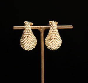 EARRINGS . WEAVE TEARDROP