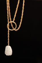 Load image into Gallery viewer, NECKLACE . FLUORITE LOOP

