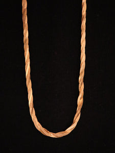 NECKLACE .BRAIDED FLAT LINK