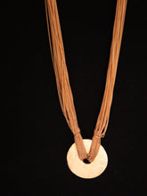 Load image into Gallery viewer, NECKLACE. BRASS 30STRAND DISC
