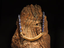 Load image into Gallery viewer, NECKLACE. TUSK PENDANT ON SODALITE NECKLACE
