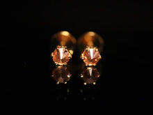 Load image into Gallery viewer, EARRING. GOLD INVERTED TOPAZ
